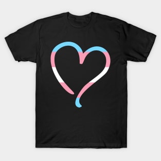 Transgender Flag Heart T-Shirt